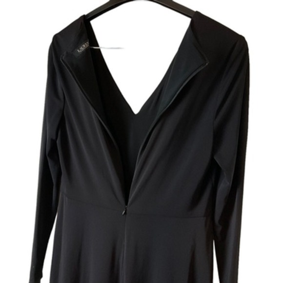 Lauren Ralph Lauren Women's 14 Black Twist Knot Dress Long Sleeve New - Picture 14 of 16